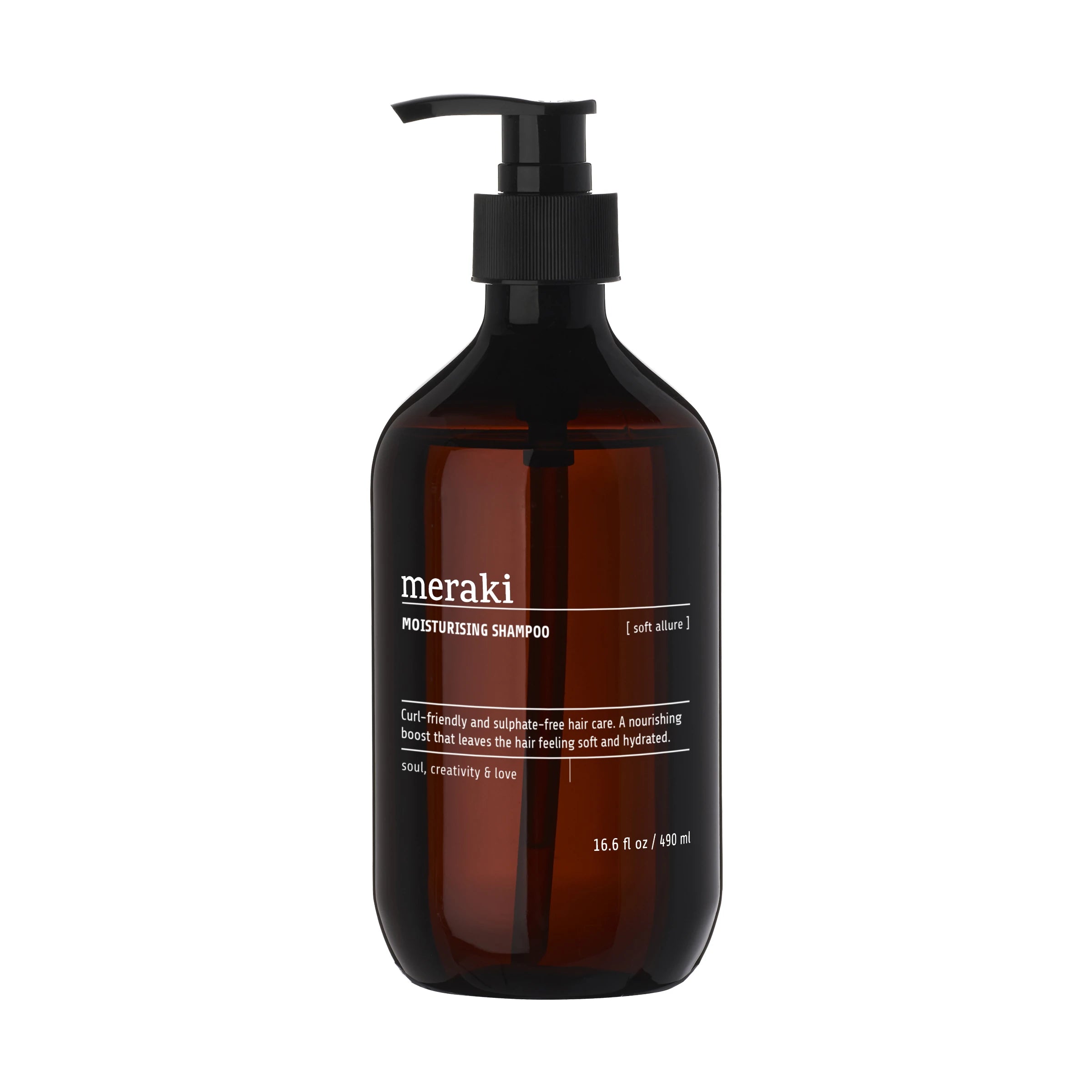 Meraki 'Soft Allure' Moisturising Shampoo - 490ml Pump Bottle