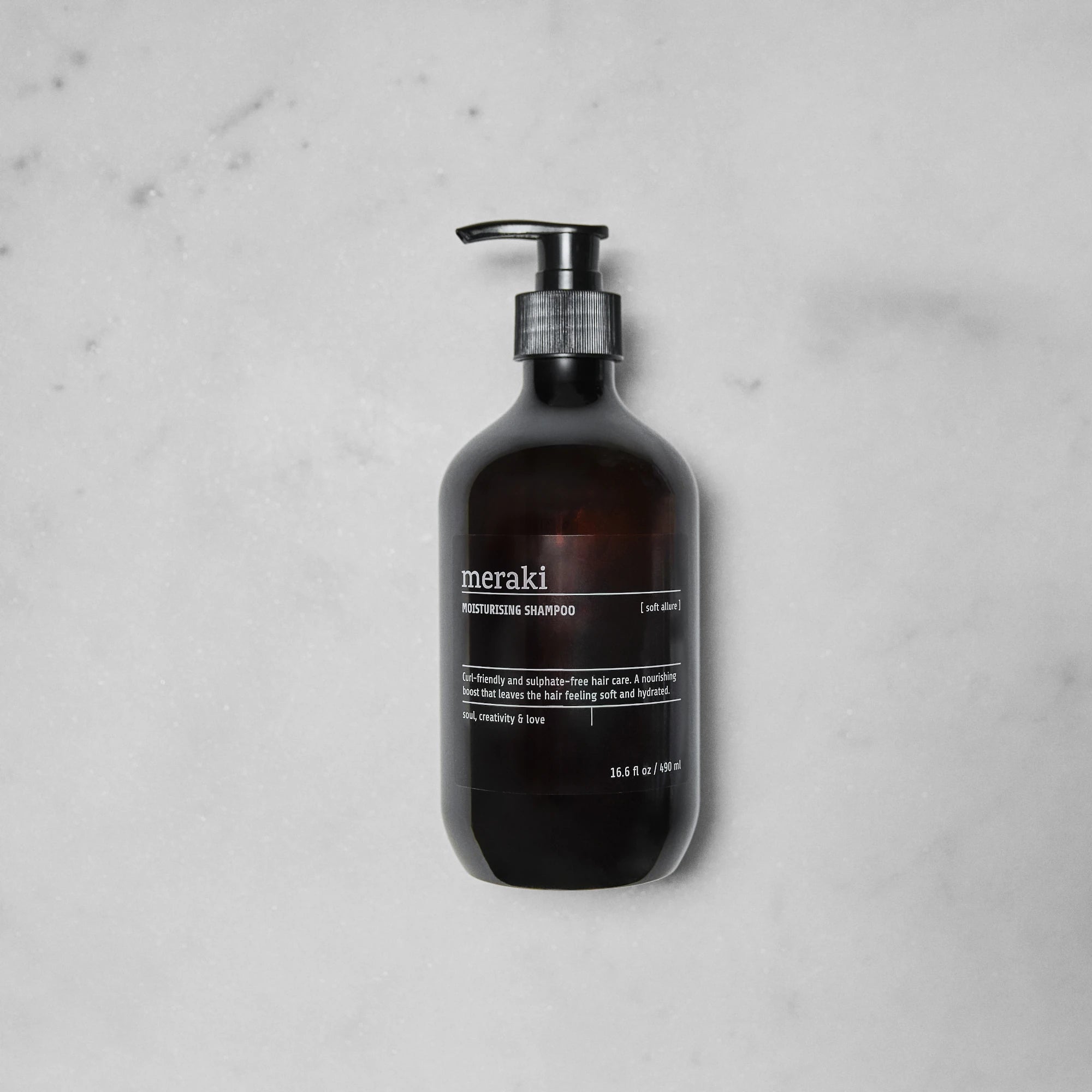 Meraki 'Soft Allure' Moisturising Shampoo - 490ml Pump Bottle