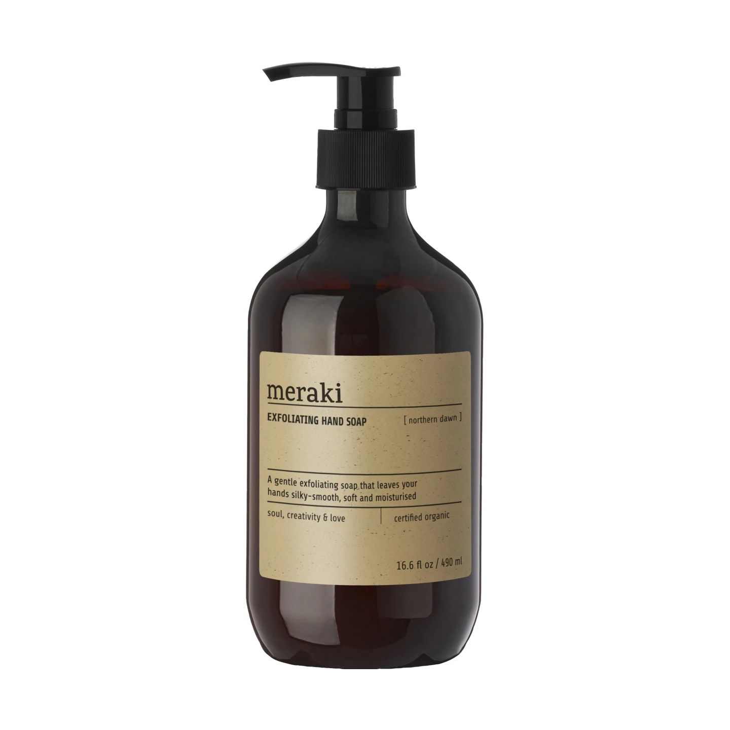Meraki 'Northern Dawn' Exfoliating Hand Soap  - 490ml Pump Bottle - Lifestory