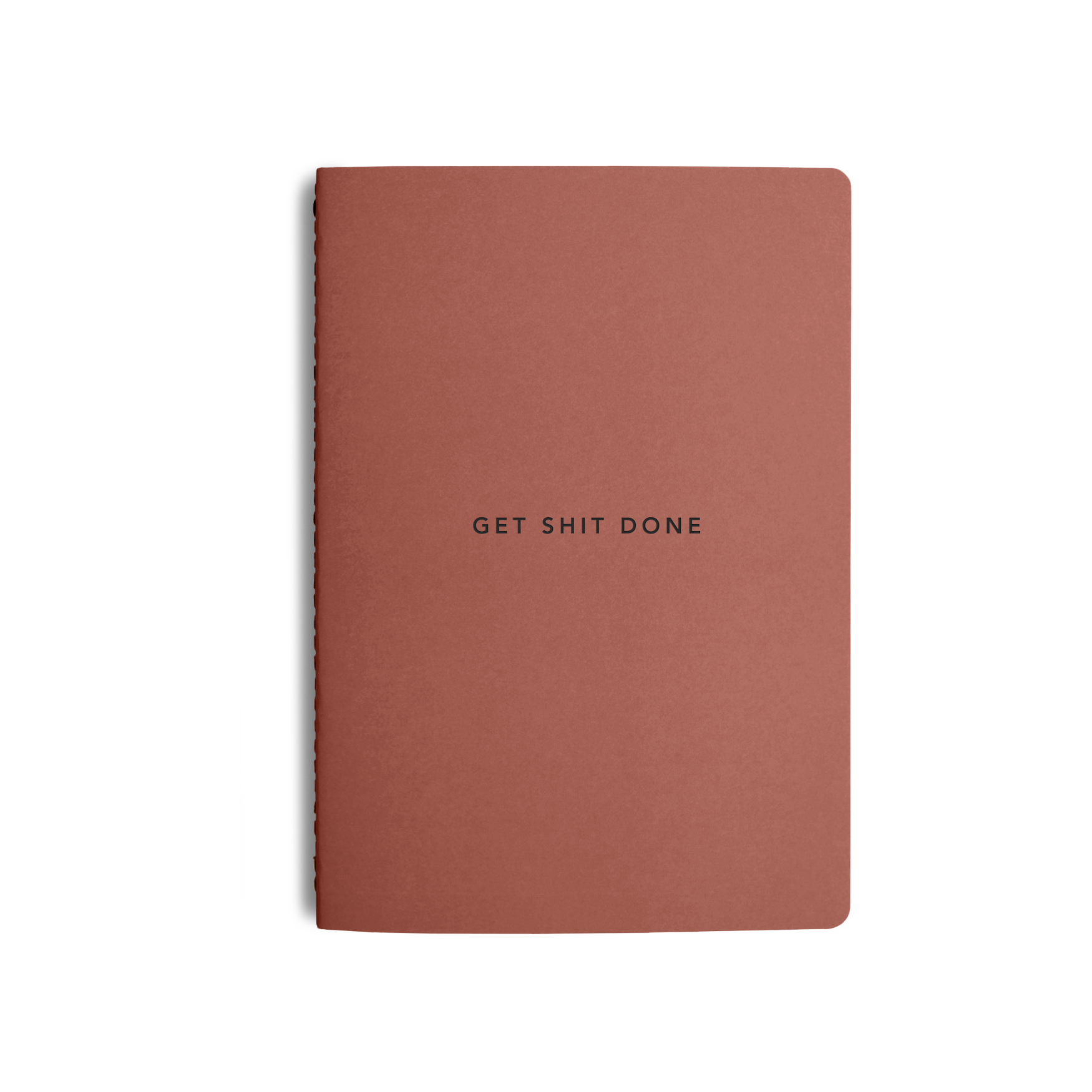 MiGoals A6 Get Shit Done Minimal To-Do-List Notebook with clay cover