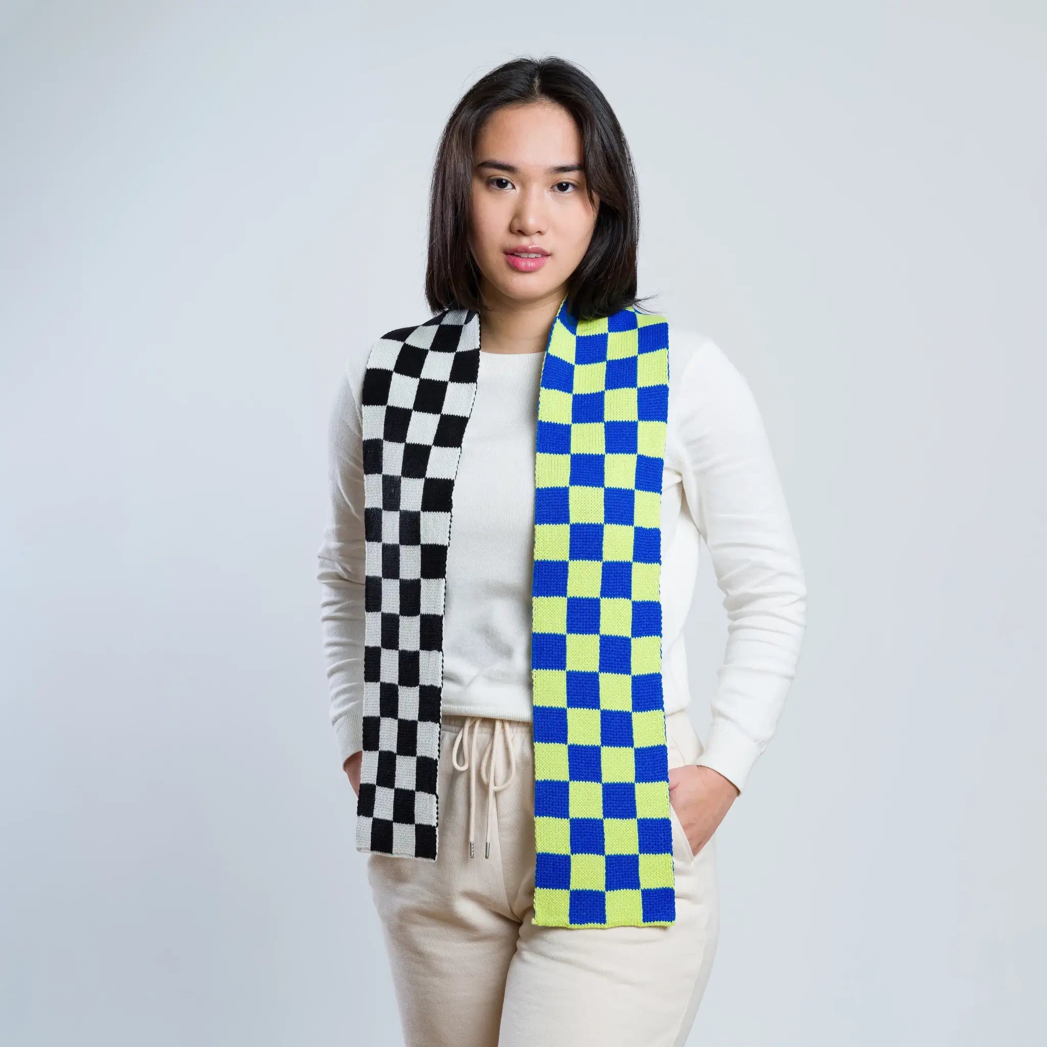 Checker-board Mini Scarf | Various | by VERLOOP - Lifestory