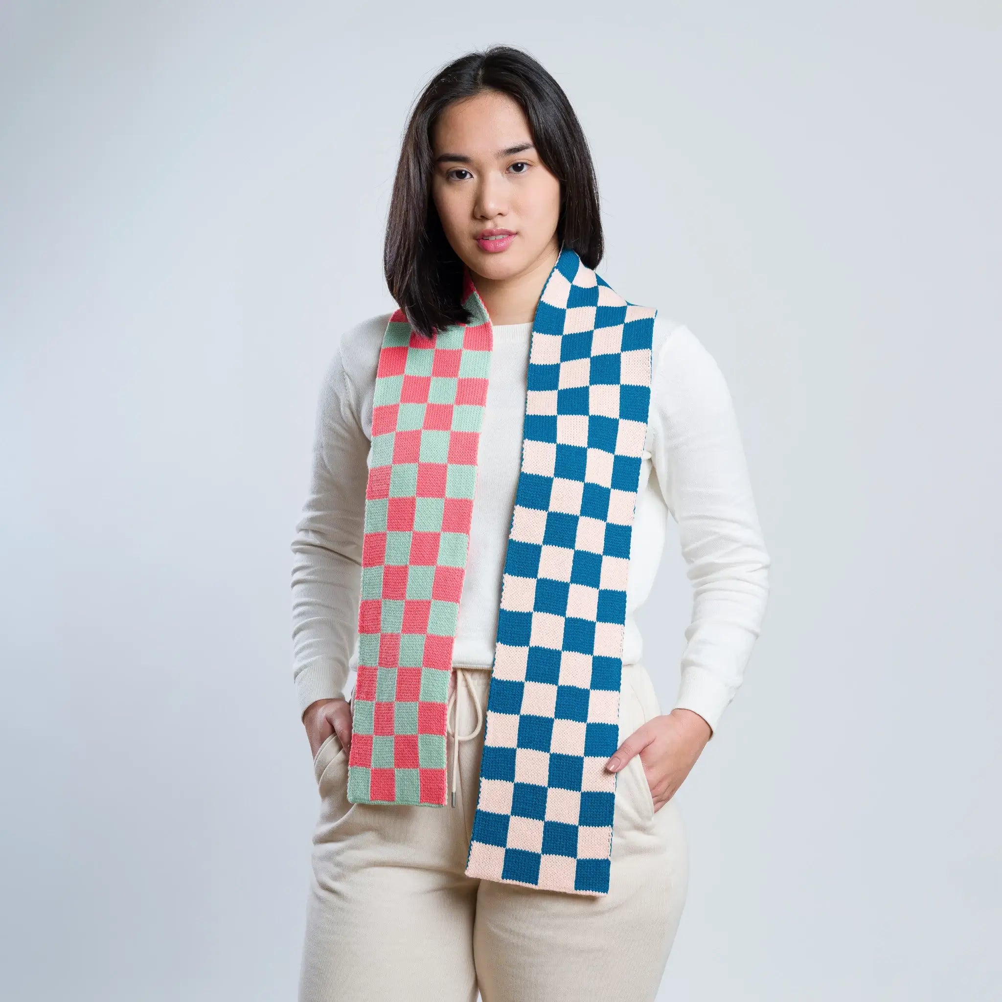 Checker-board Mini Scarf | Various | by VERLOOP - Lifestory