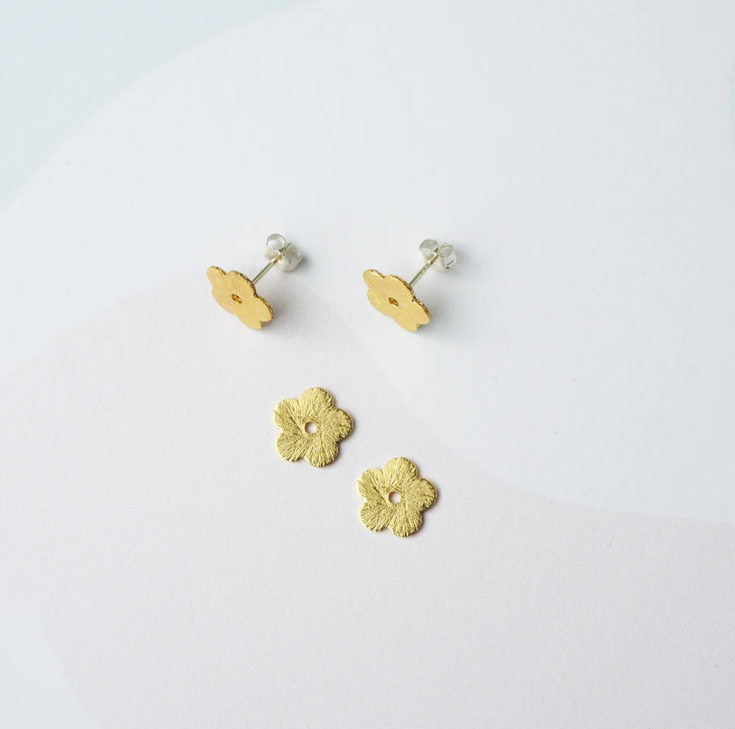 Minima Studs - Ltd Edition | Gold Plated Brass | by Custom Made - Lifestory - Custom Made