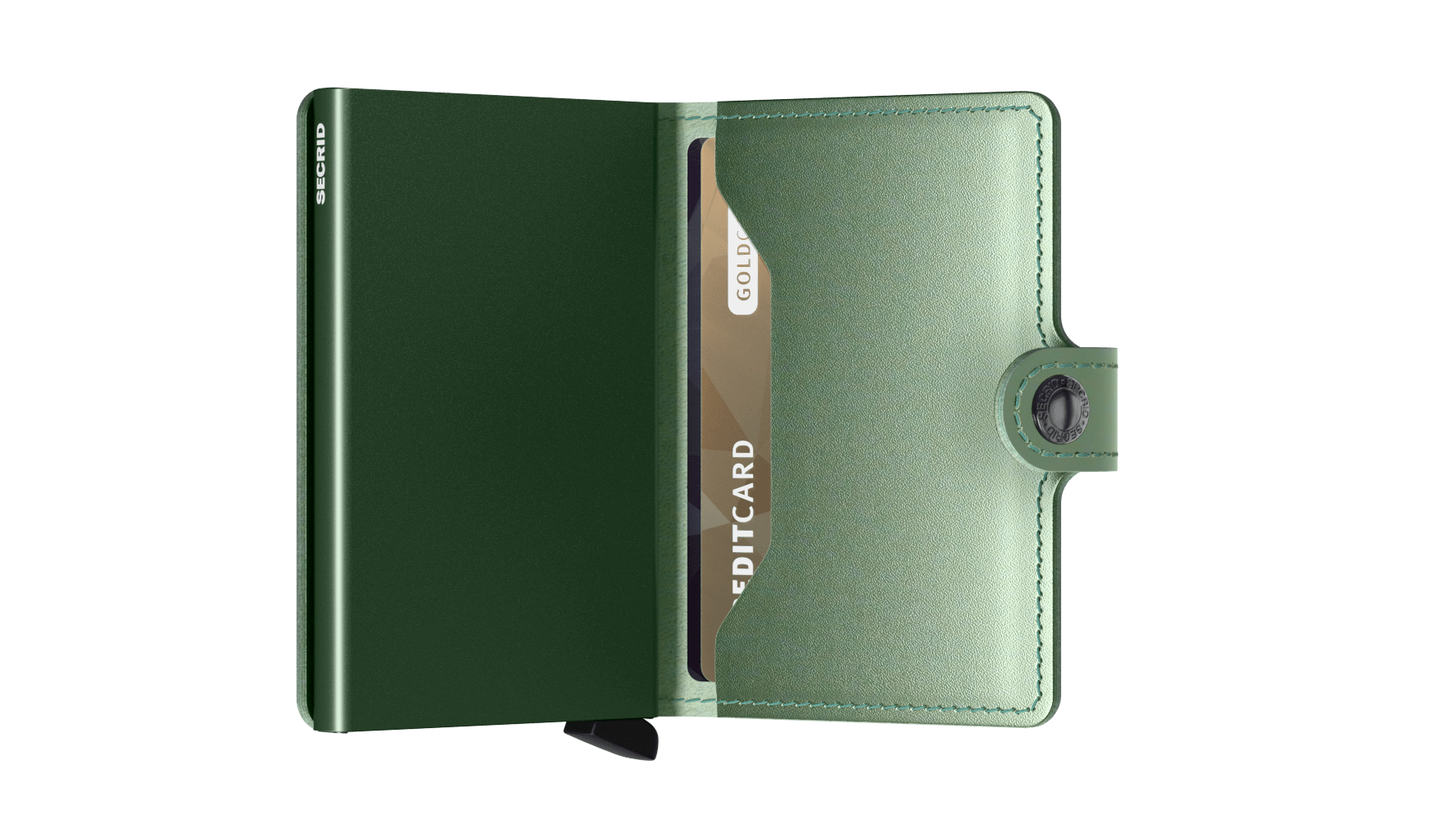 Miniwallet | Metallic Green Leather | by Secrid Wallets - Lifestory - Secrid Wallets