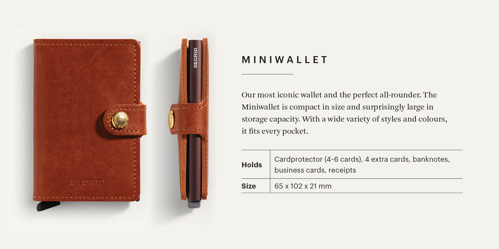 Miniwallet | Stitched Magnolia Black Leather | by Secrid Wallets - Lifestory - Secrid Wallets