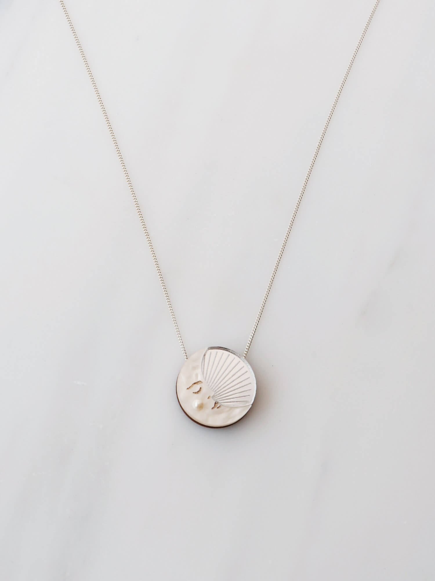 Moon Necklace | Silver | by Wolf & Moon - Lifestory