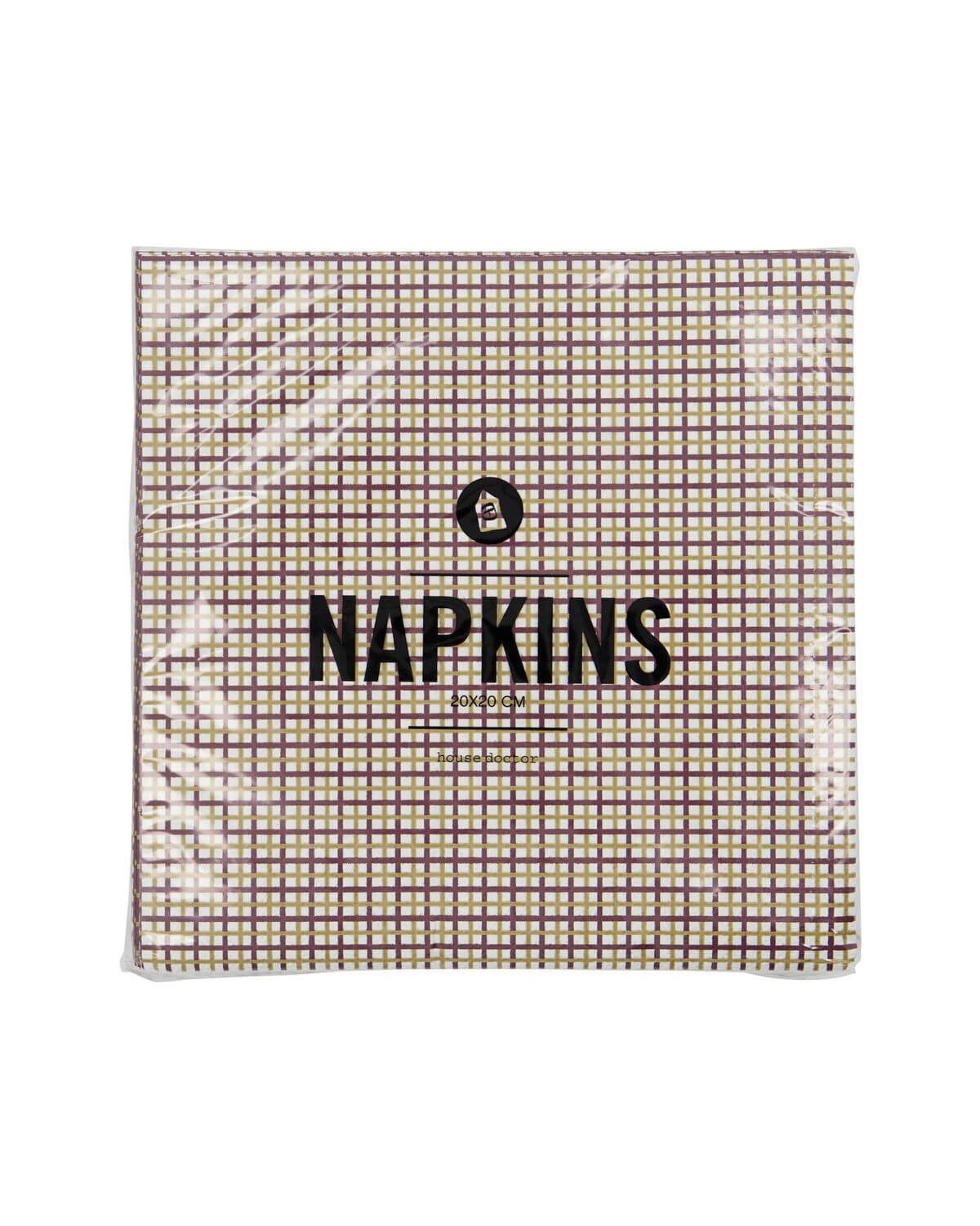Paper Napkins | Checkered | Multi | Pack of 40 | by House Doctor - Lifestory - House Doctor