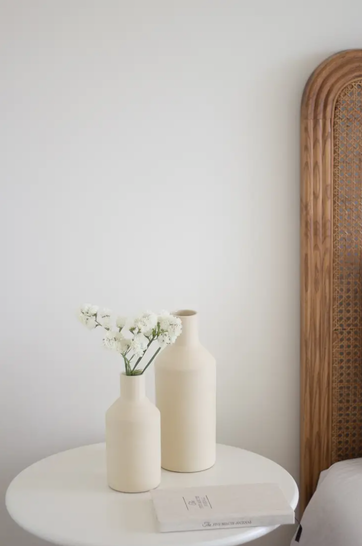 Natural Vase - Large | Cream | Handmade Earthenware | by O Cactuu - Lifestory - O Cactuu