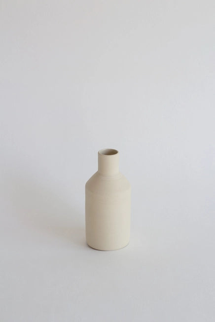 Natural Vase - Small | Cream | Handmade Earthenware | by O Cactuu - Lifestory