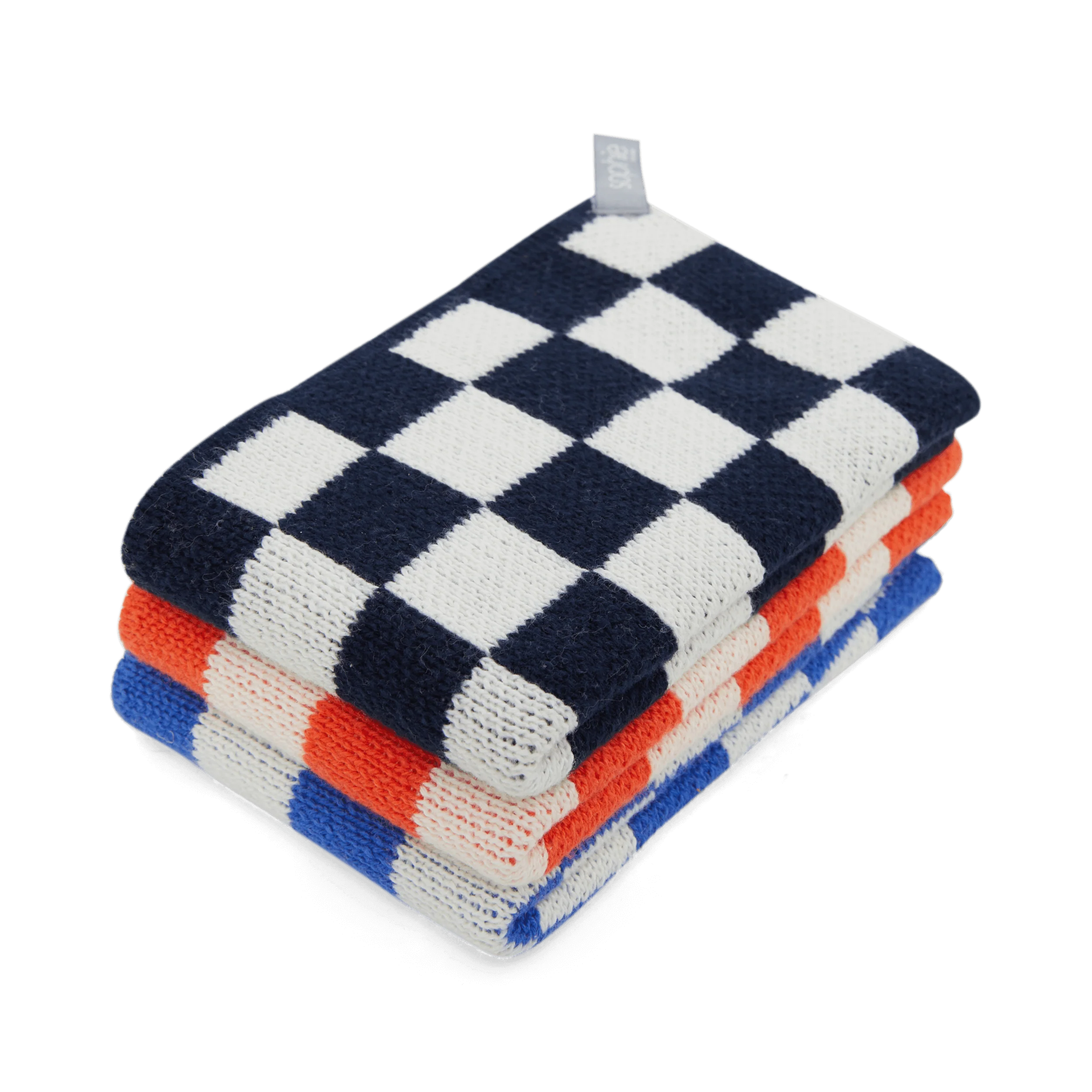 Reusable Dish Cloths | Set of 3 | Navy Check Mix | by Sophie Home - Lifestory - Sophie Home