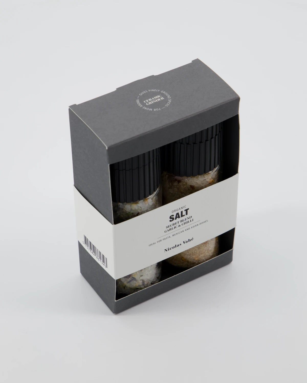Nicolas Vahé Organic Gift Box Secret Blend Salt and Garlic & Red Chilli Salt