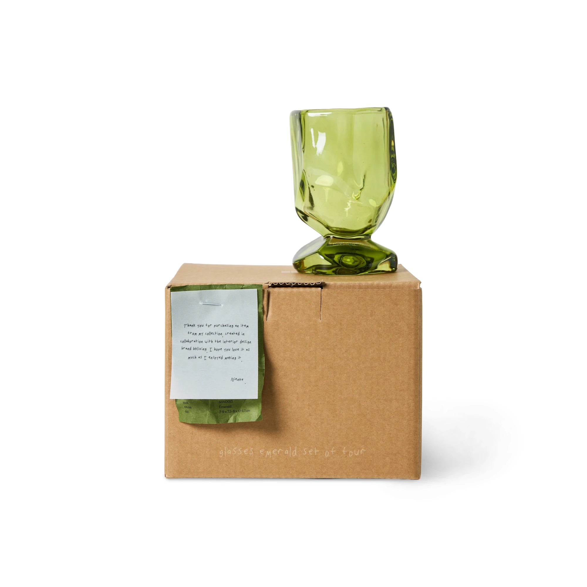 Nienke Sikkema for HKLIVING Set of 4 Glasses in Various Colourways