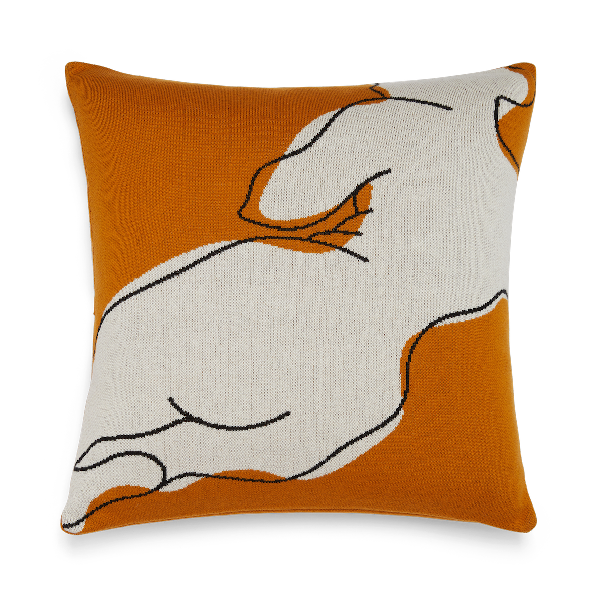 Nude I Cushion | Black | Cotton & Duck Feather | by Sophie Home - Lifestory - Sophie Home
