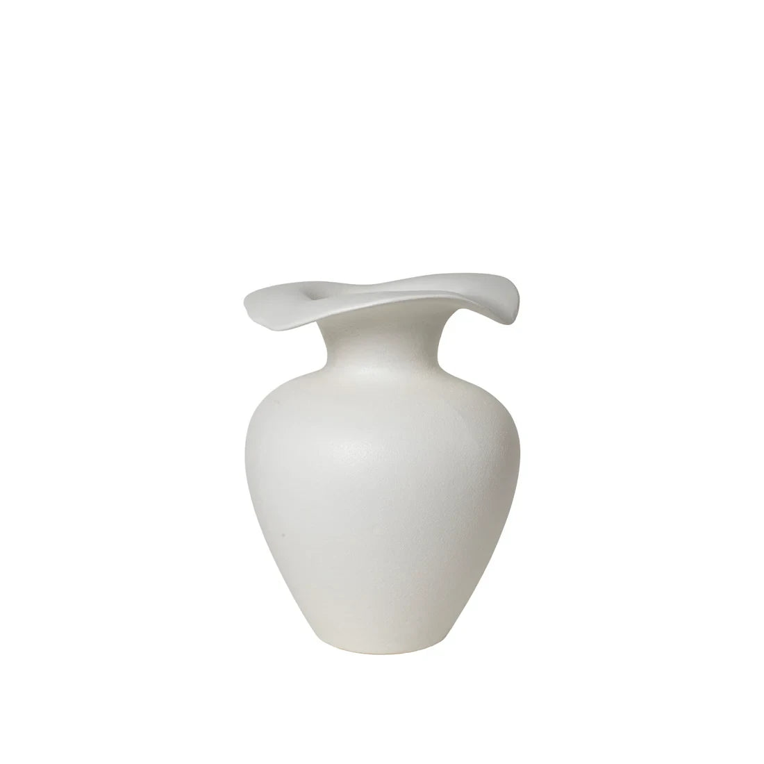 Broste Copenhagen Off-white Glazed Stoneware M Florentina Vase