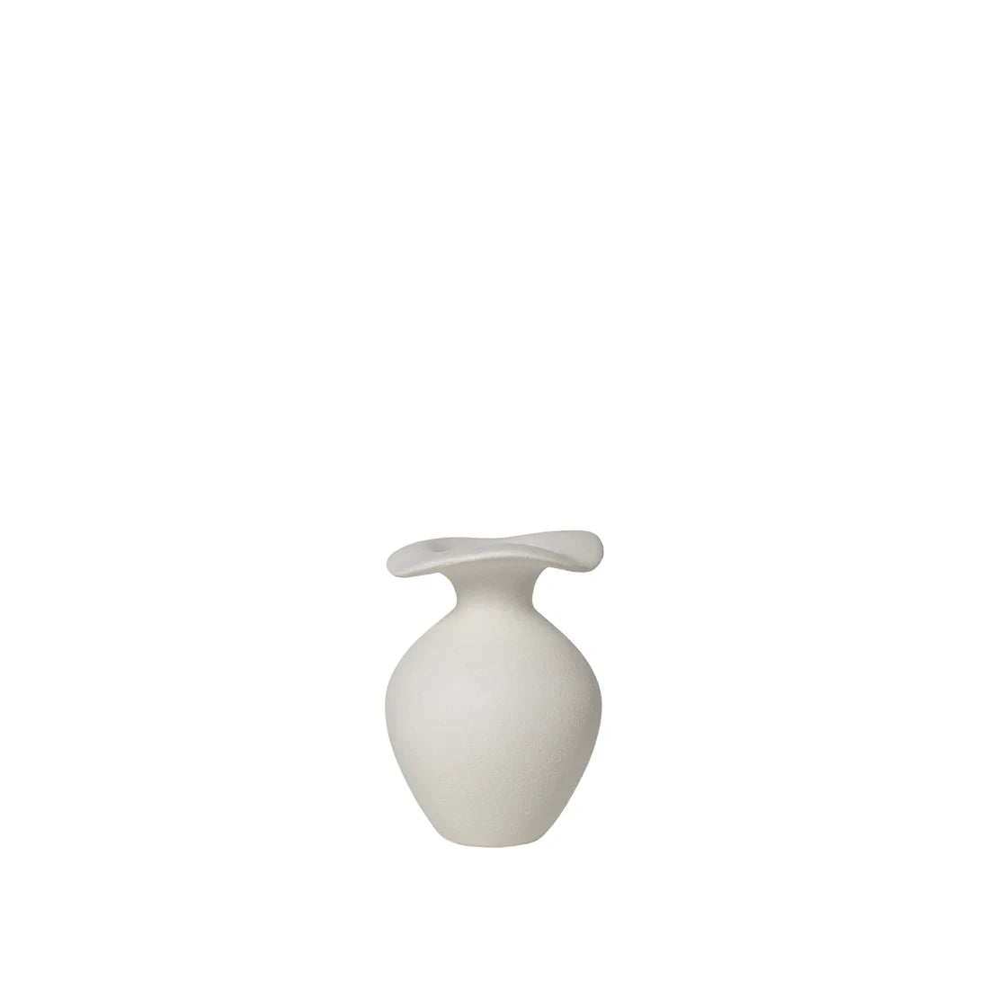 Broste Copenhagen Off-white Glazed Stoneware XS Florentina Vase