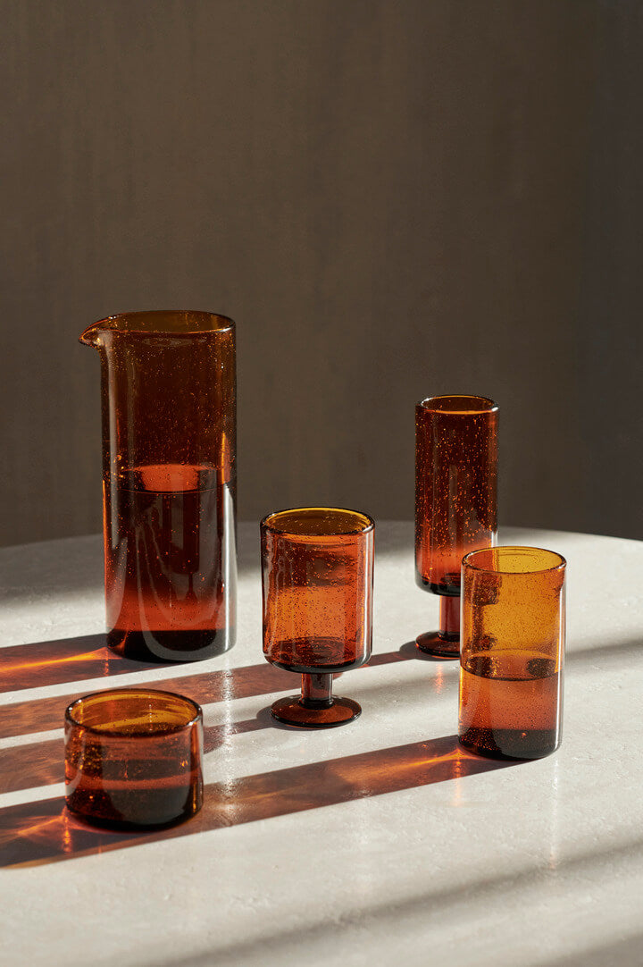 Oli Champagne Flute | Amber Glass | by ferm Living - Lifestory - ferm LIVING