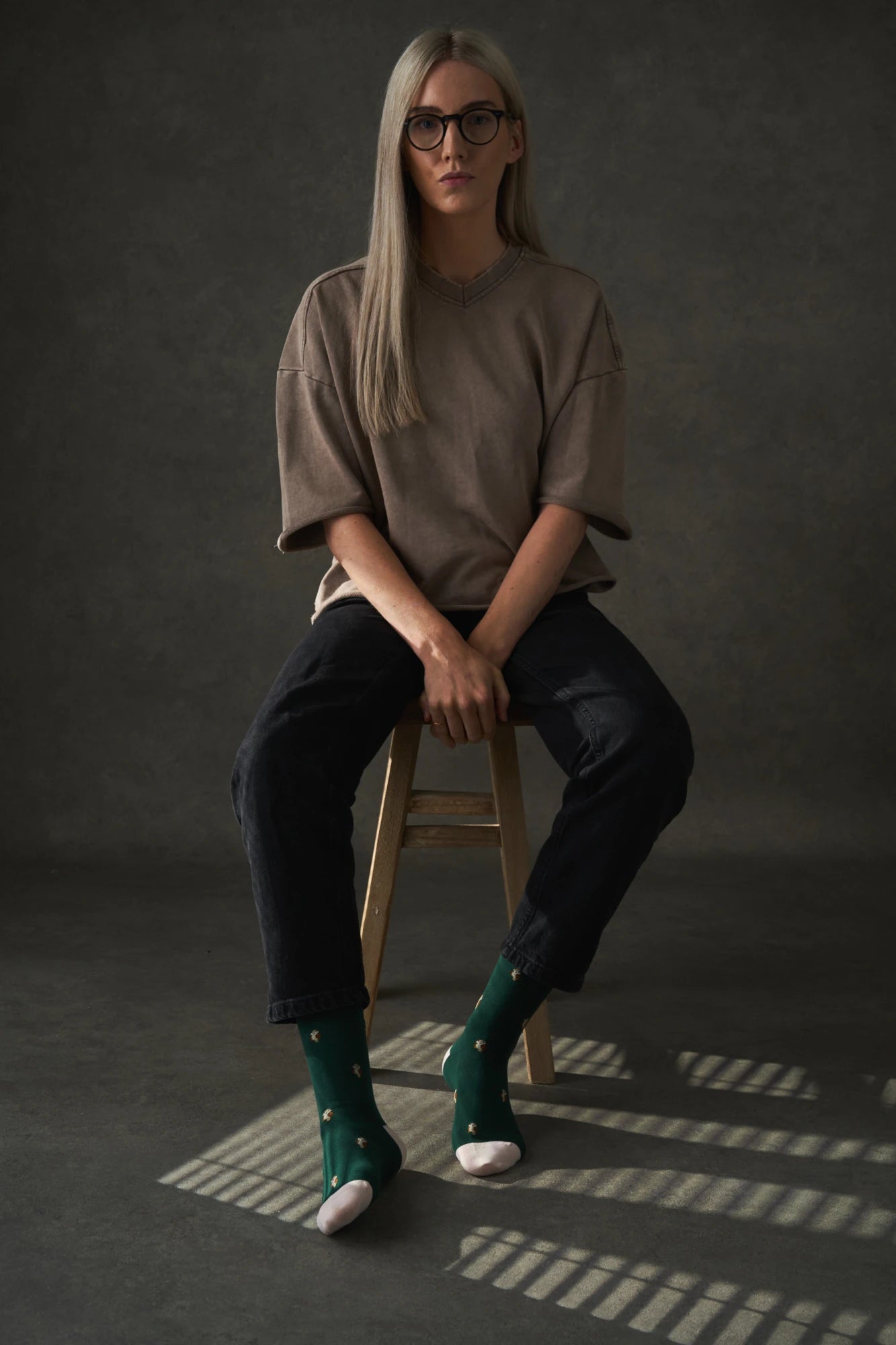 KOSI London The Owl Bamboo Socks (UK 3-8) on a model | Lifestory