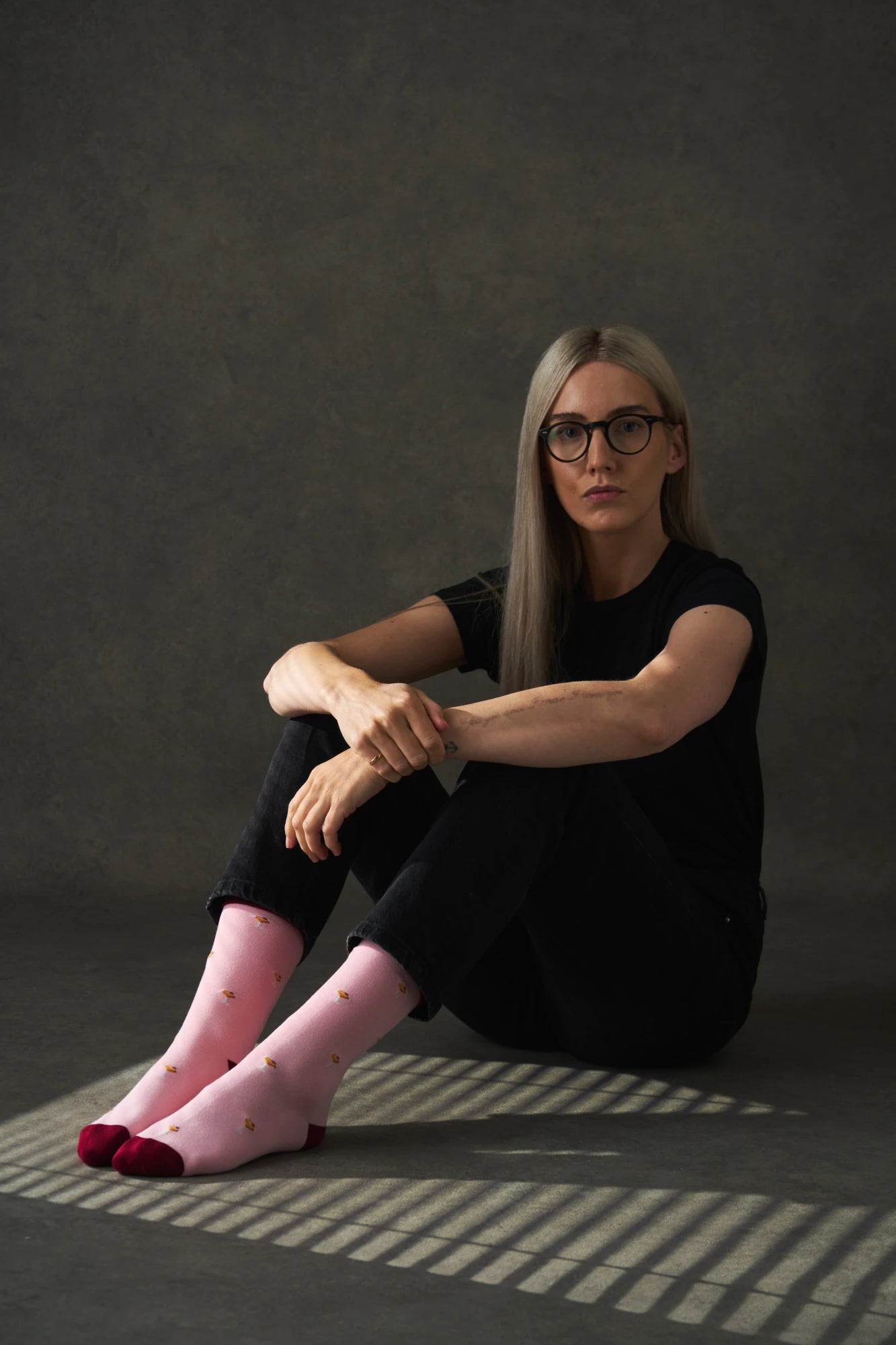 KOSI London The Pornstar Martini Socks (UK 3-8) on a mdel | Lifestory