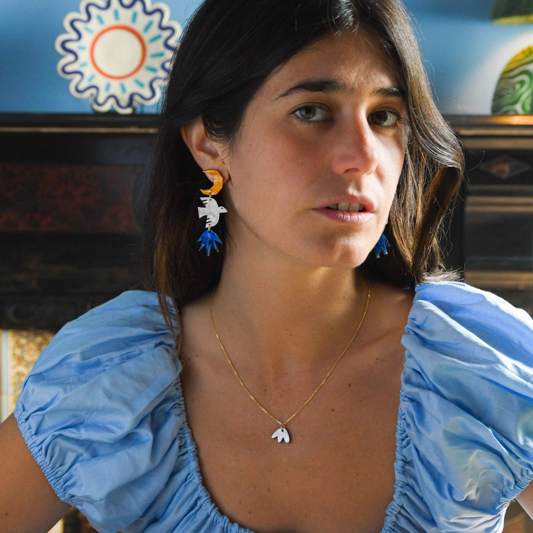 Pepper You Petal Necklace in Mother of Pearl
