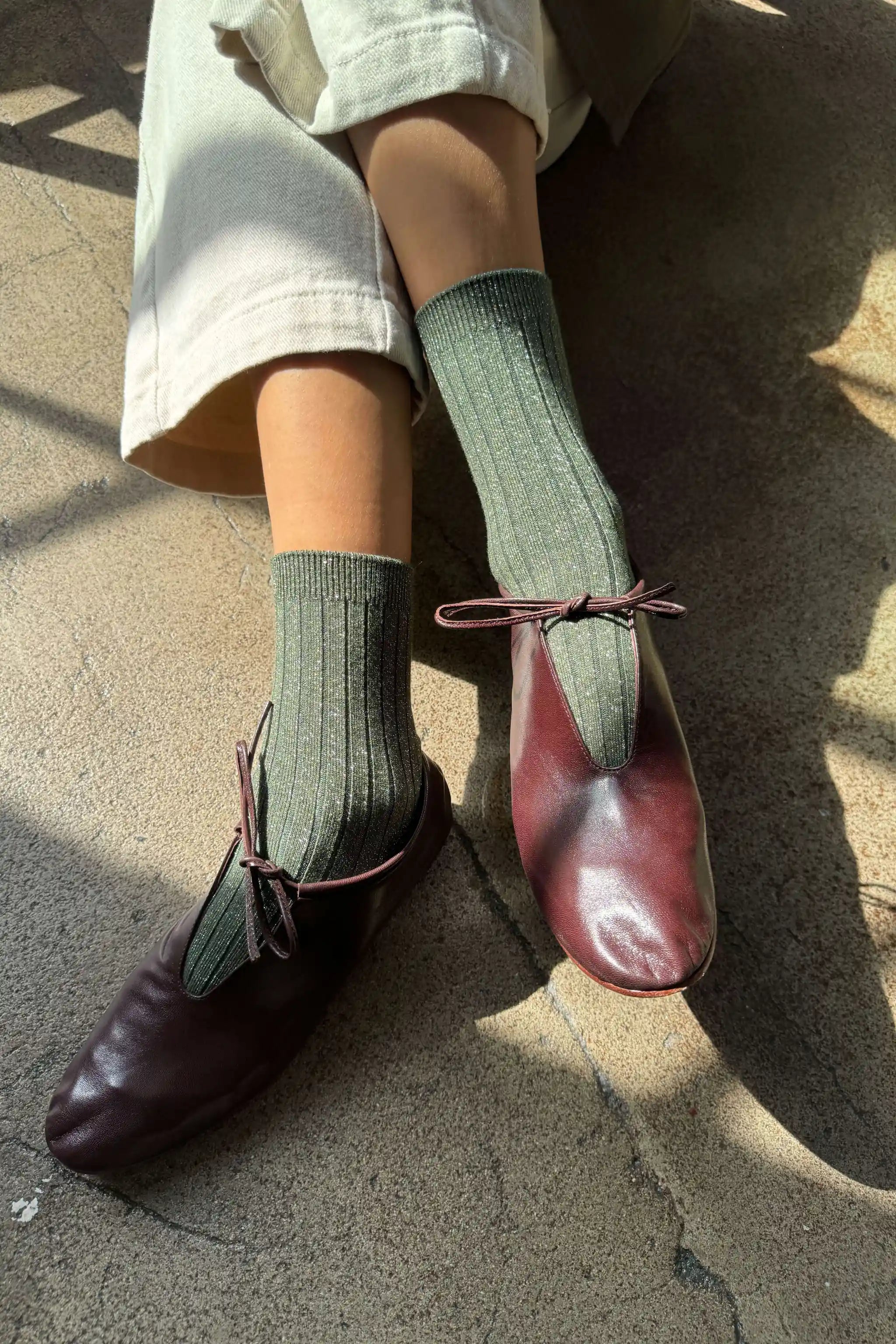 Her Socks - Luxury Modal | Pine Glitter | by Le Bon Shoppe - Lifestory