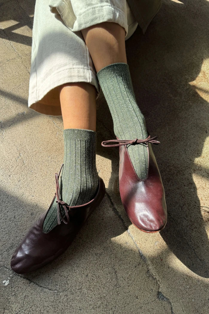 Her Socks - Luxury Modal | Lilac Glitter | by Le Bon Shoppe - Lifestory