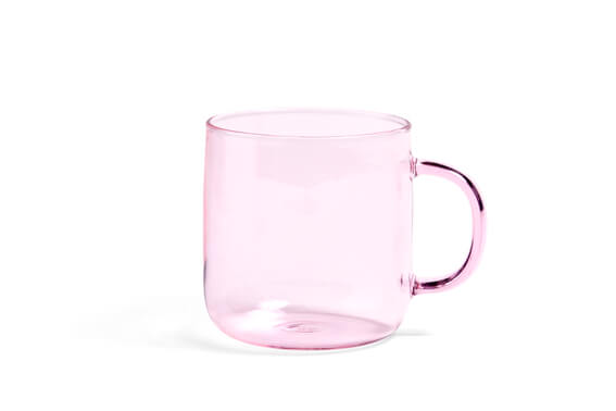 Glass Borosilicate Mugs - Single | Pink | by HAY - Lifestory - HAY