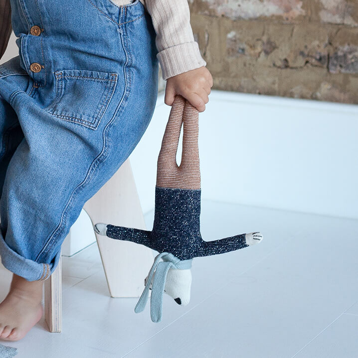 Polar Bear | Navy Glitter | Soft Toy | by Sophie Home - Lifestory