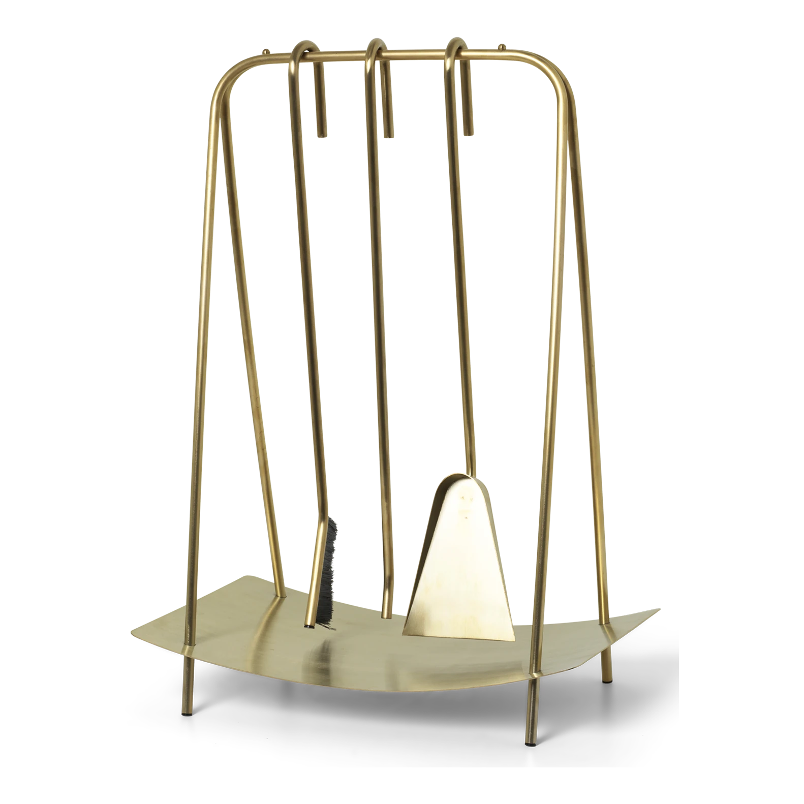 Port Fireplace Tools - Brass - by ferm LIVING - Lifestory