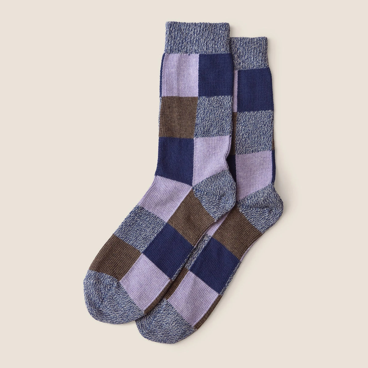 ROVE Knitwear Mens Organic Cotton Patterned Socks (UK 8-11) - UK Made