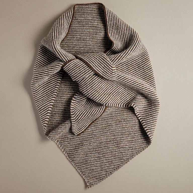 ROVE Knitwear British Wool Triangle Scarf - UK Made