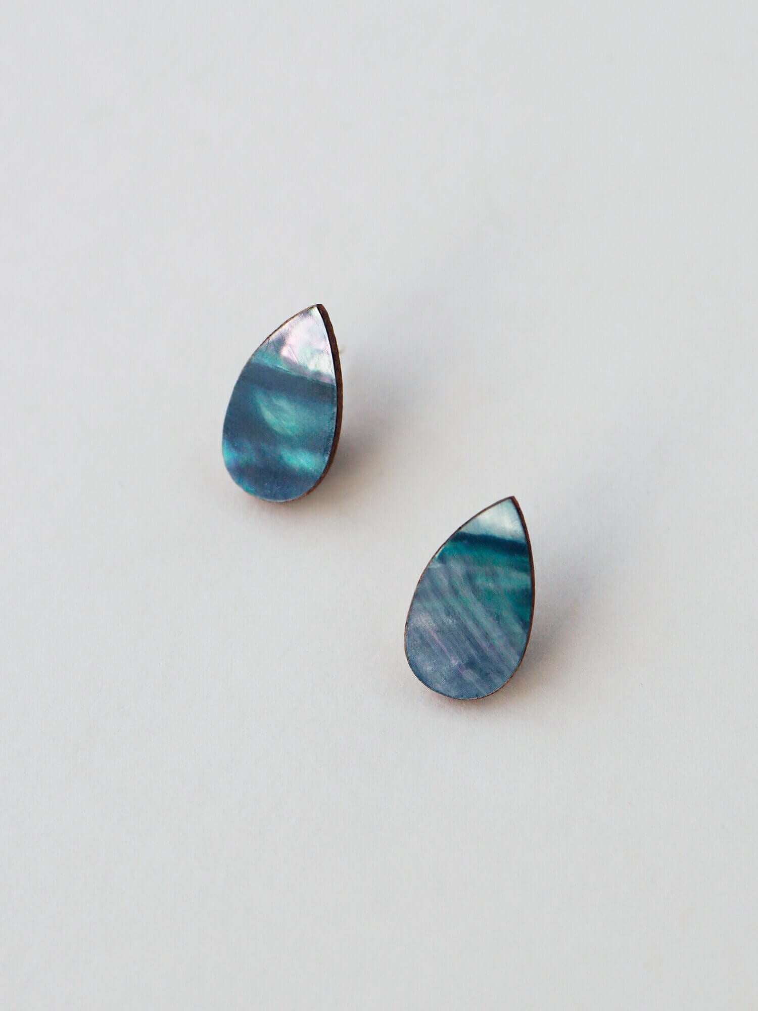 Raindrop Studs | Sea Blue | by Wolf & Moon - Lifestory