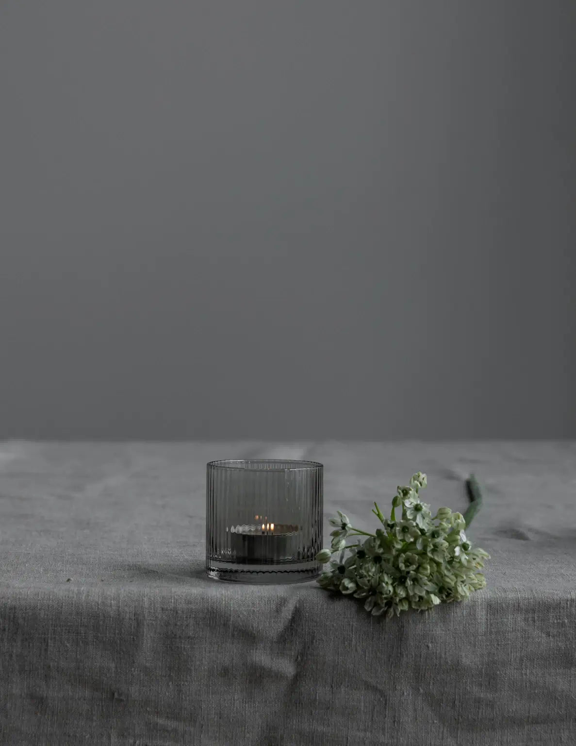 Rippled Glass Tealight Holder | 2 Colours | by Storefactory - Lifestory
