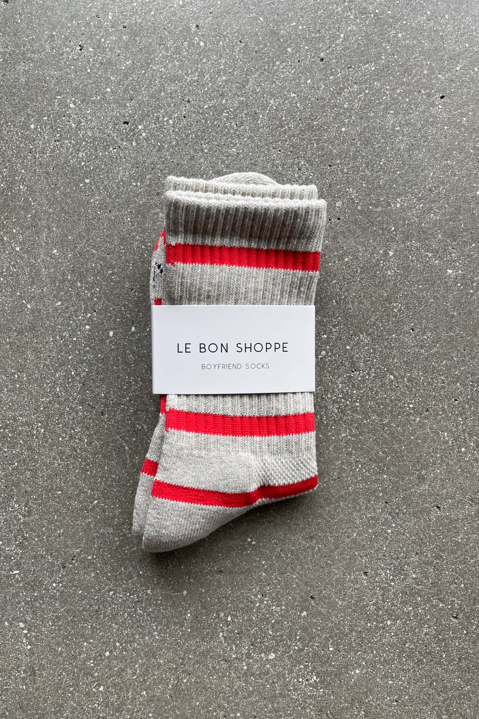 Boyfriend Socks | Red Stripe | by Le Bon Shoppe - Lifestory