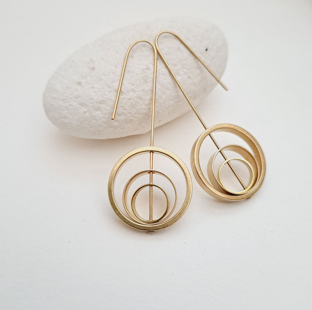 Consta Rings within Rings Earrings | by brass+bold - Lifestory