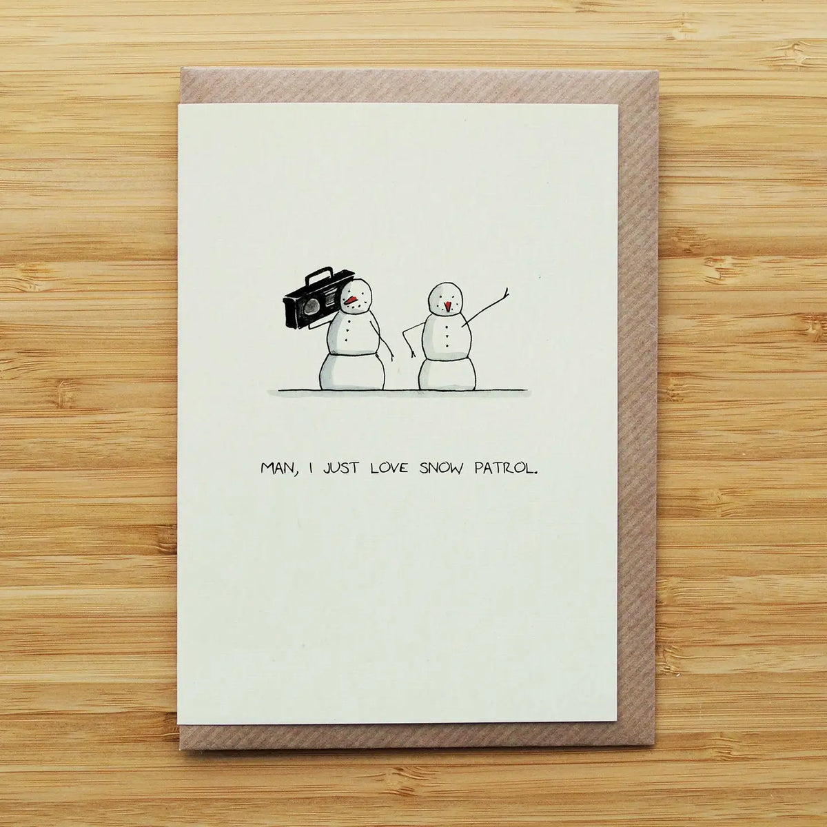 Snowman Boombox Card by RossJDesigns