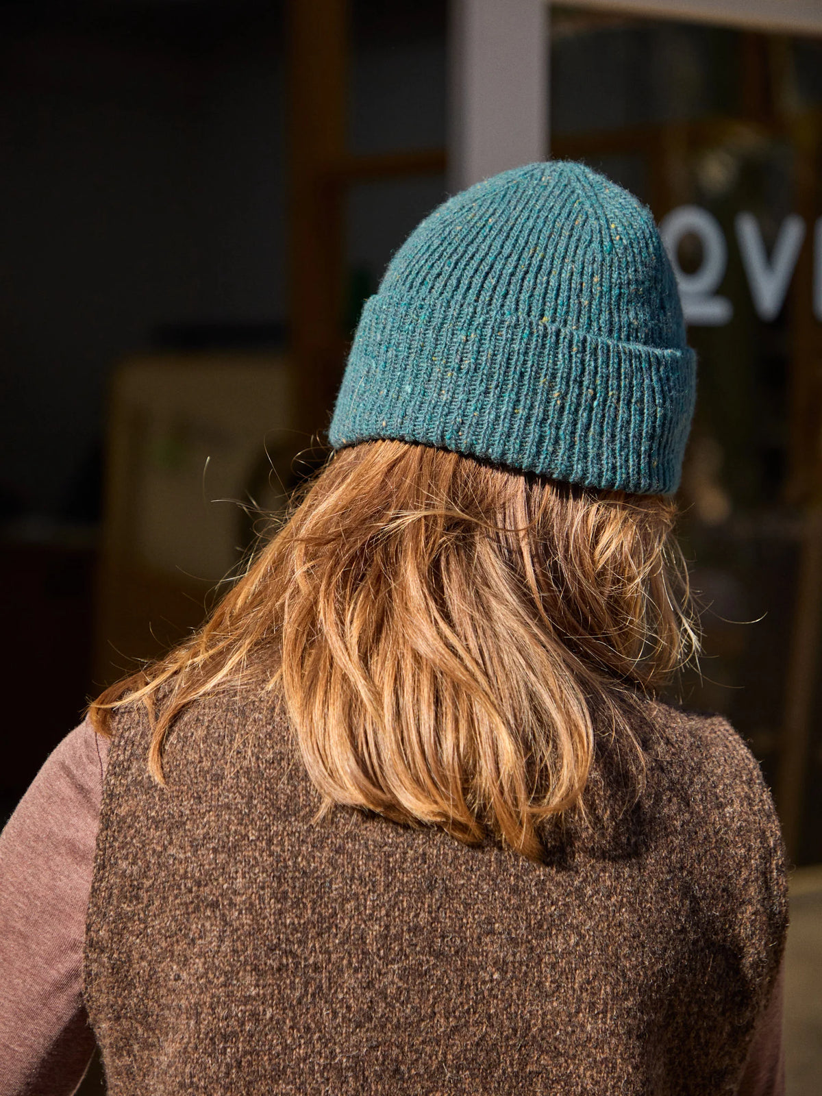ROVE Knitwear Unisex Merino Rib Donegal Beanie - UK Made