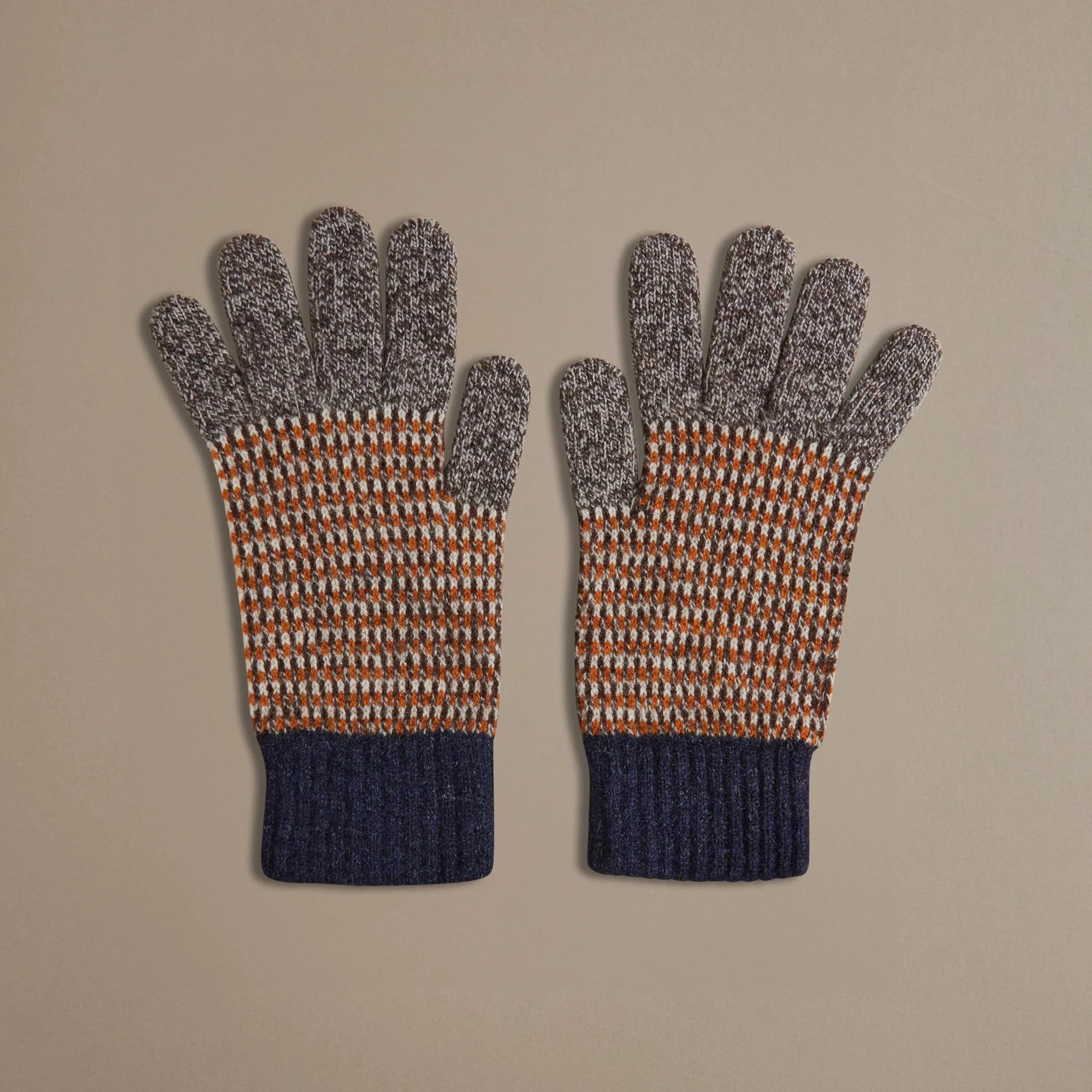 ROVE Knitwear Lambswool Marl Gloves - UK Made