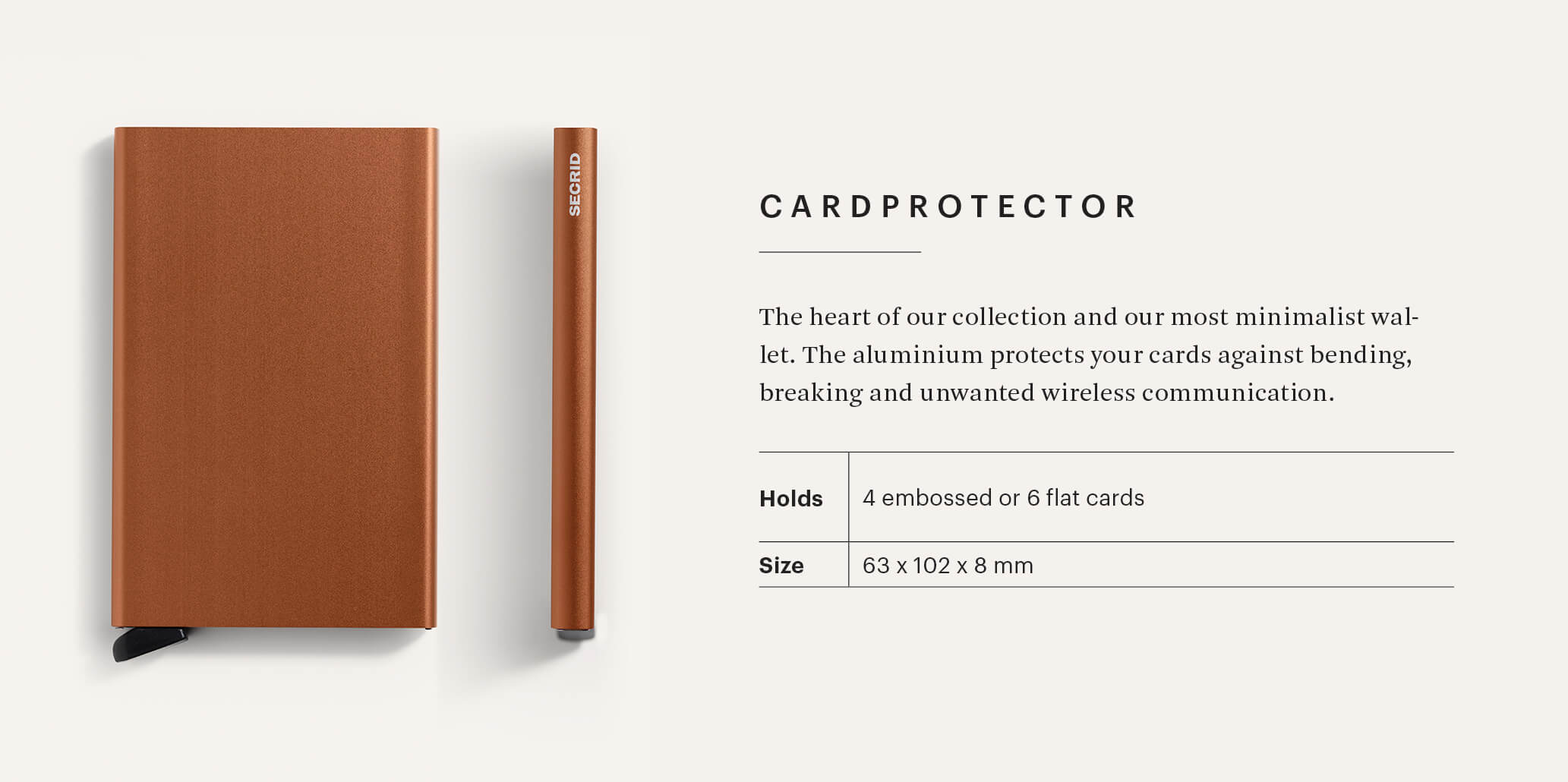 Cardprotector | Gold | by Secrid Wallets - Lifestory - Secrid Wallets