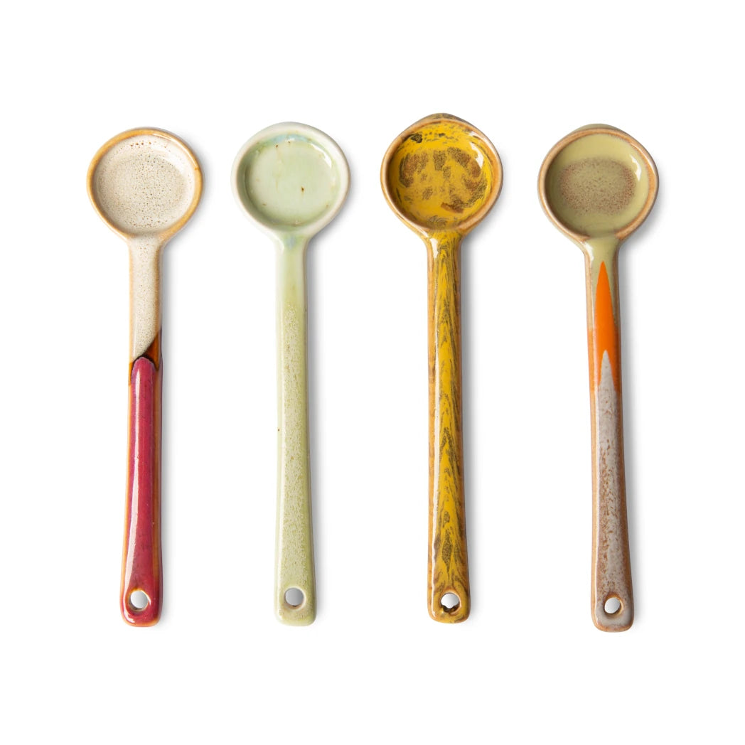 Set of 4 Scorpius Ceramic Spoons by HKLIVING - Lifestory