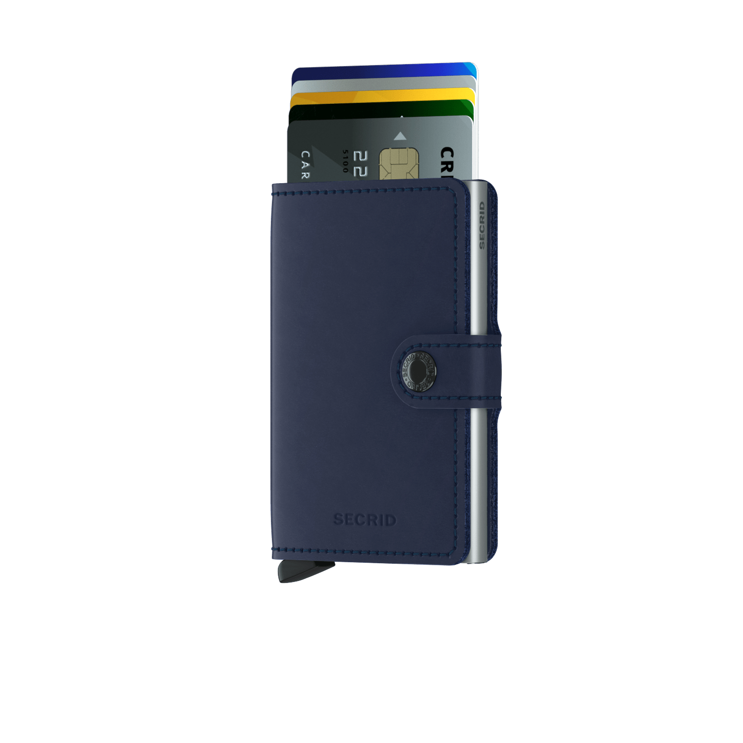 Miniwallet in Original Navy Leather by Secrid Wallets - Lifestory