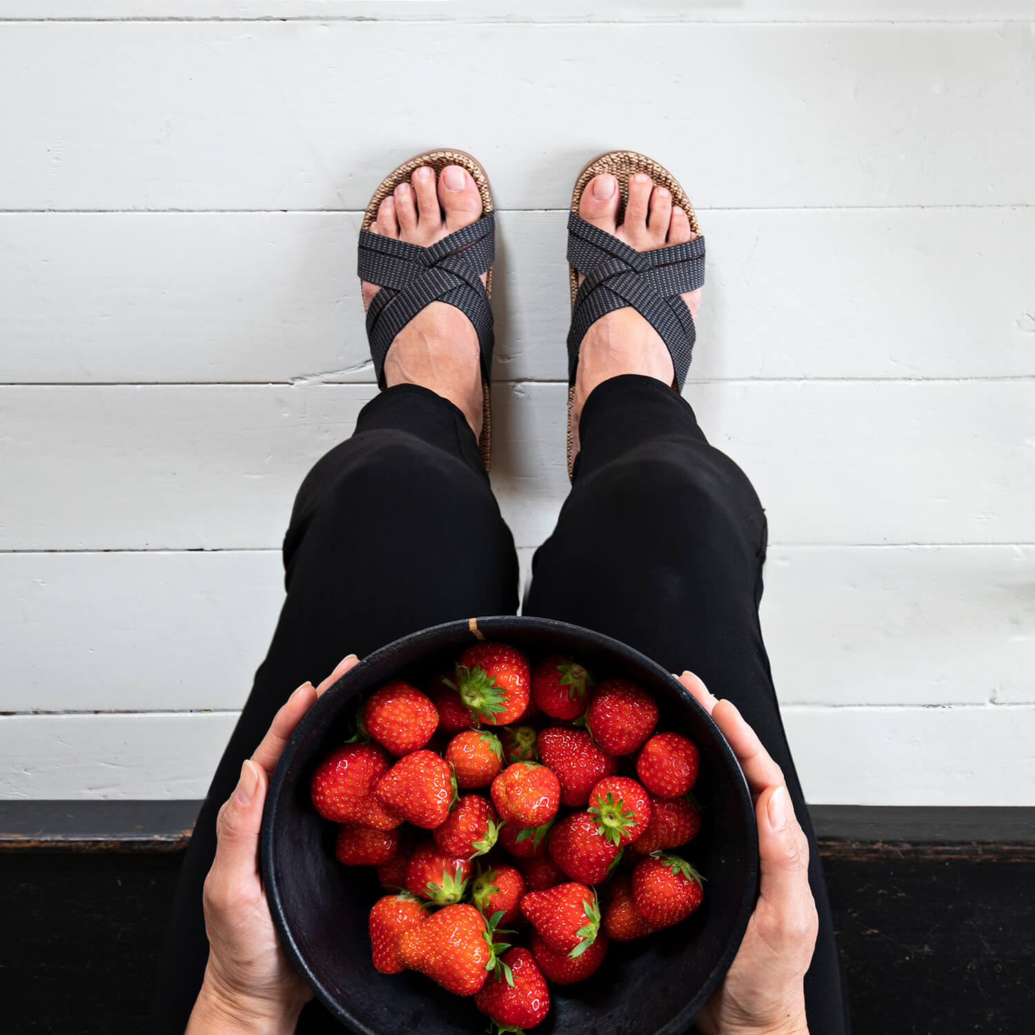 Danish Sandals - Womens #1 | Charcoal | Light Breathable Washable | by Shangies - Lifestory - Shangies by Stilov