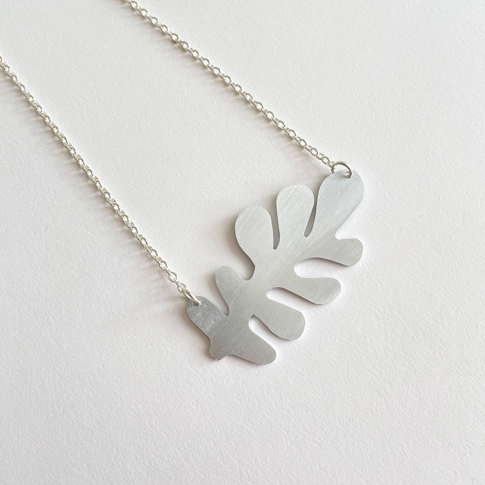 Silver and Aluminium Brack Necklace by Tom Pigeon | Lifestory