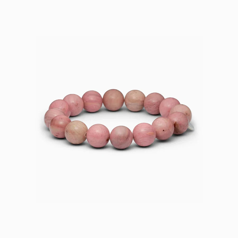 Soï Copenhagen chunky Rhodonite crystal stretch bracelet