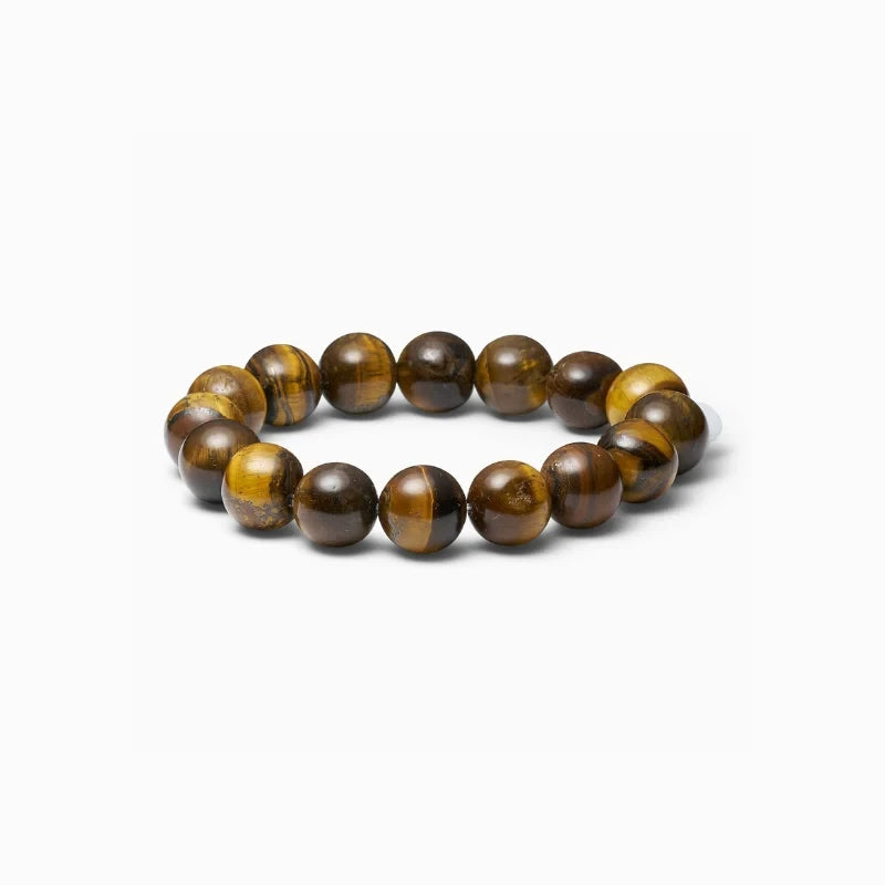 Soï Copenhagen chunky Tiger Eye crystal stretch bracelet