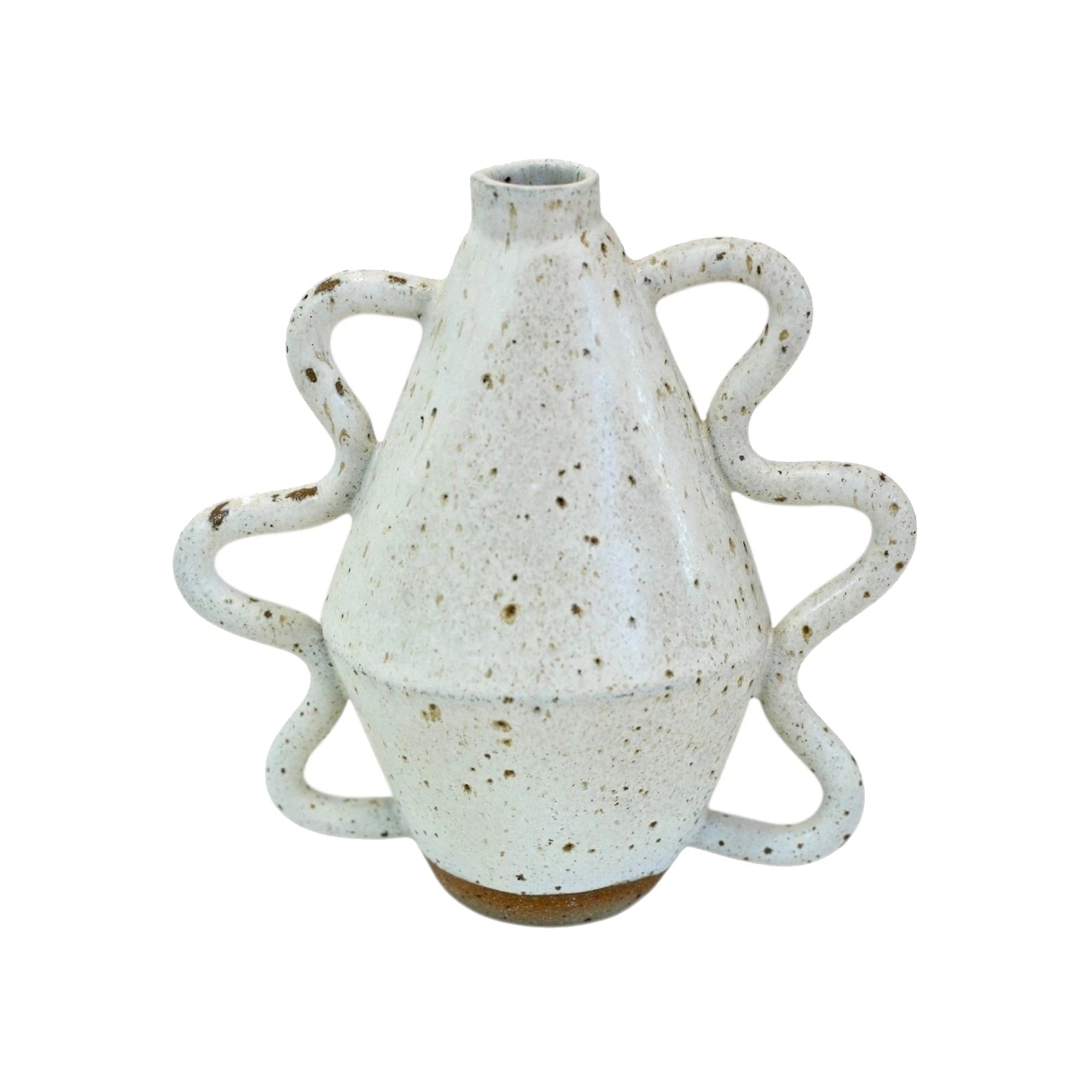Sophie Alda Diamond Stoneware Bottle With Wiggle Arms - Lifestory
