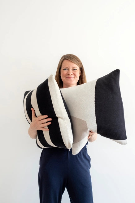 Form Cushion | Neutral | Cotton & Biodegradable Inner | by Sophie Home - Lifestory
