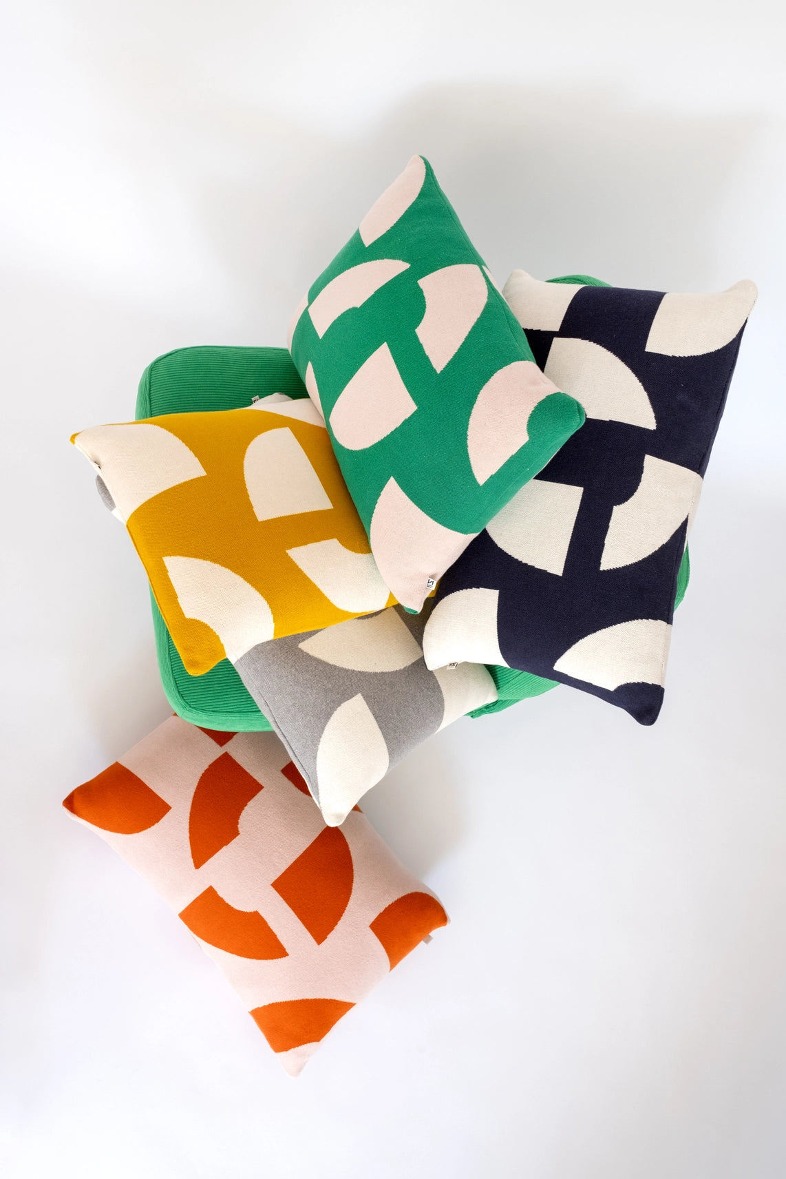 Deko Cushion - Pink & Burnt Orange | Cotton & Polyfibre Inner | by Sophie Home - Lifestory