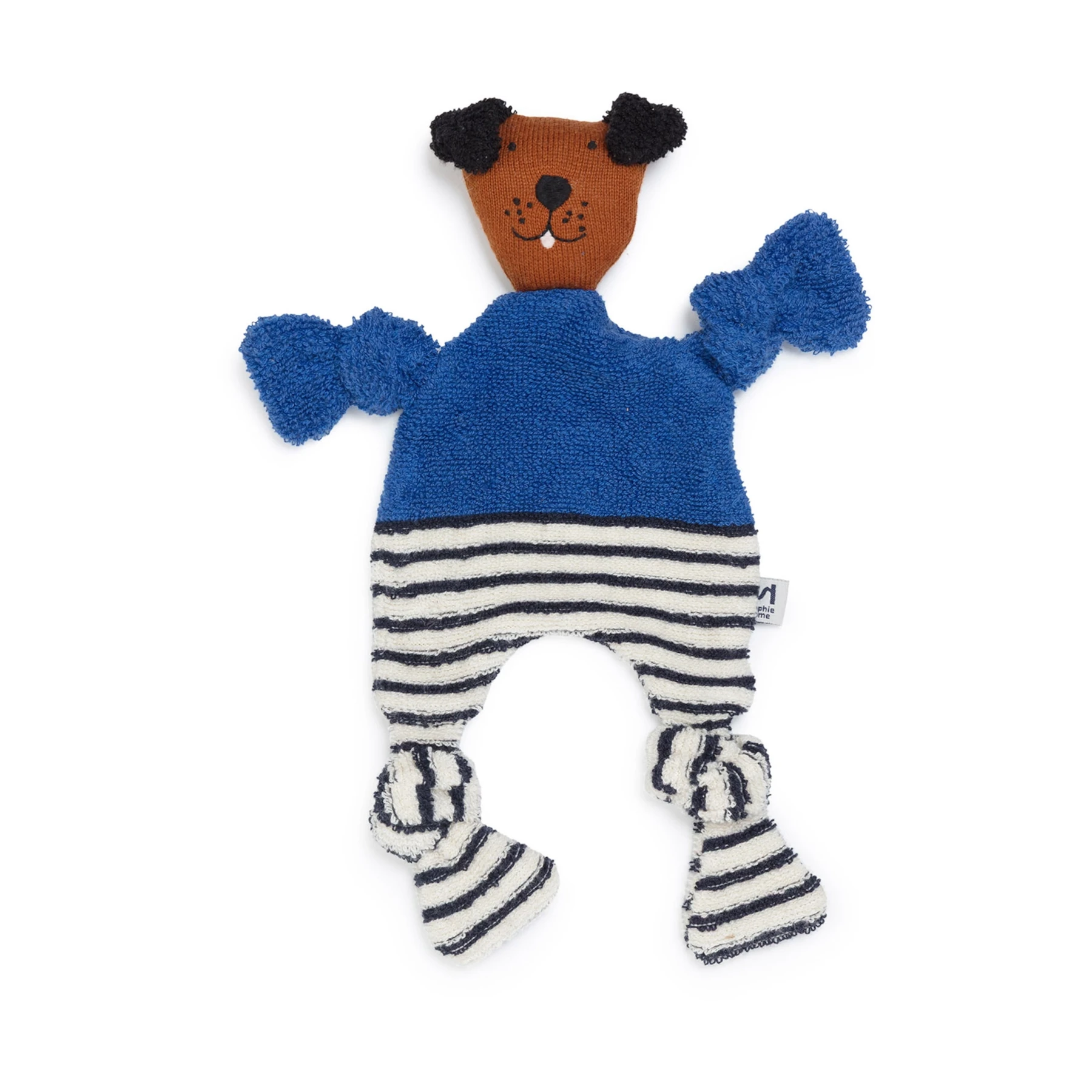 Sophie Home Dog Comforter Cuddle Cloth in Cobalt Stripe