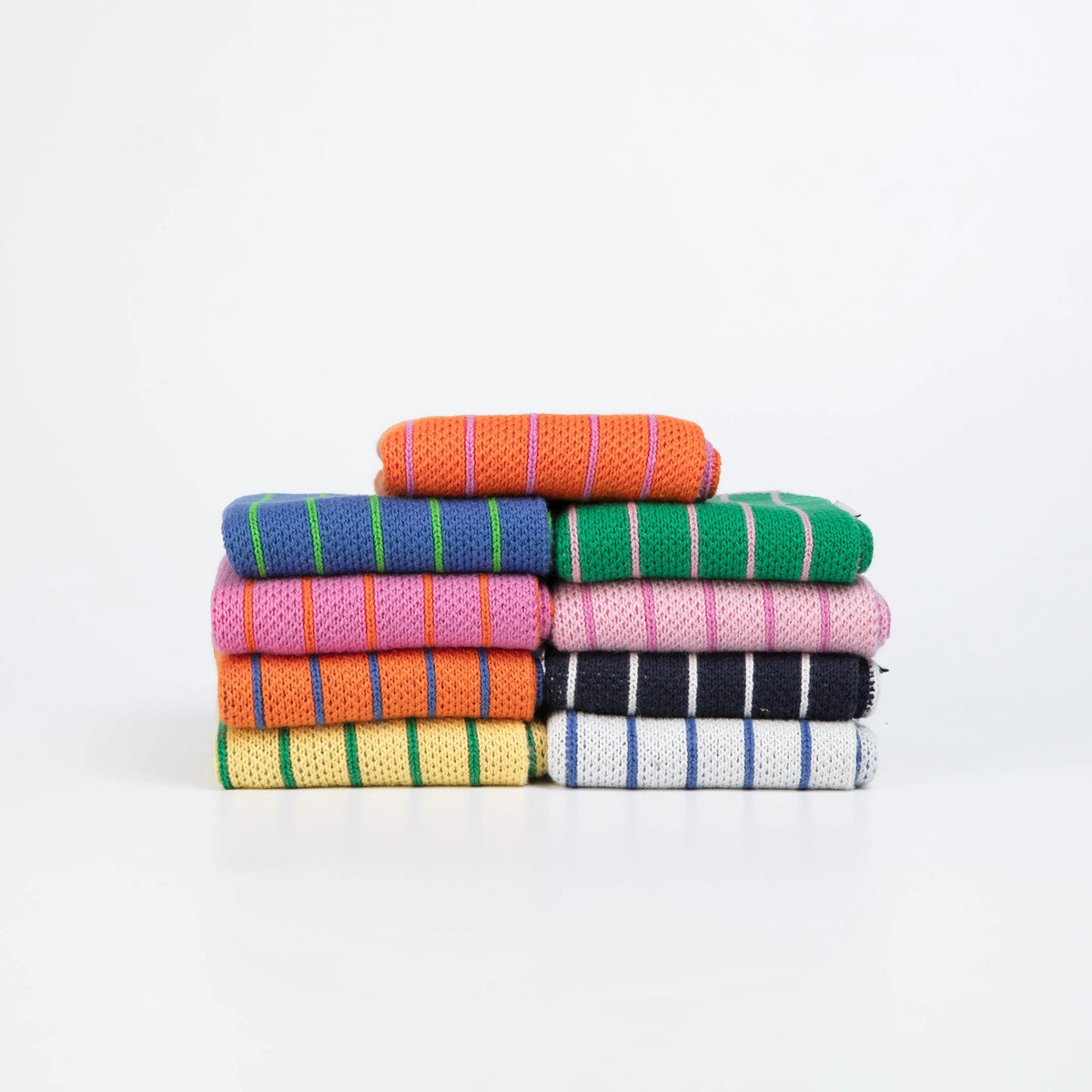 Sophie Home Reusable Cotton Striped Dish Cloths - Set of 3