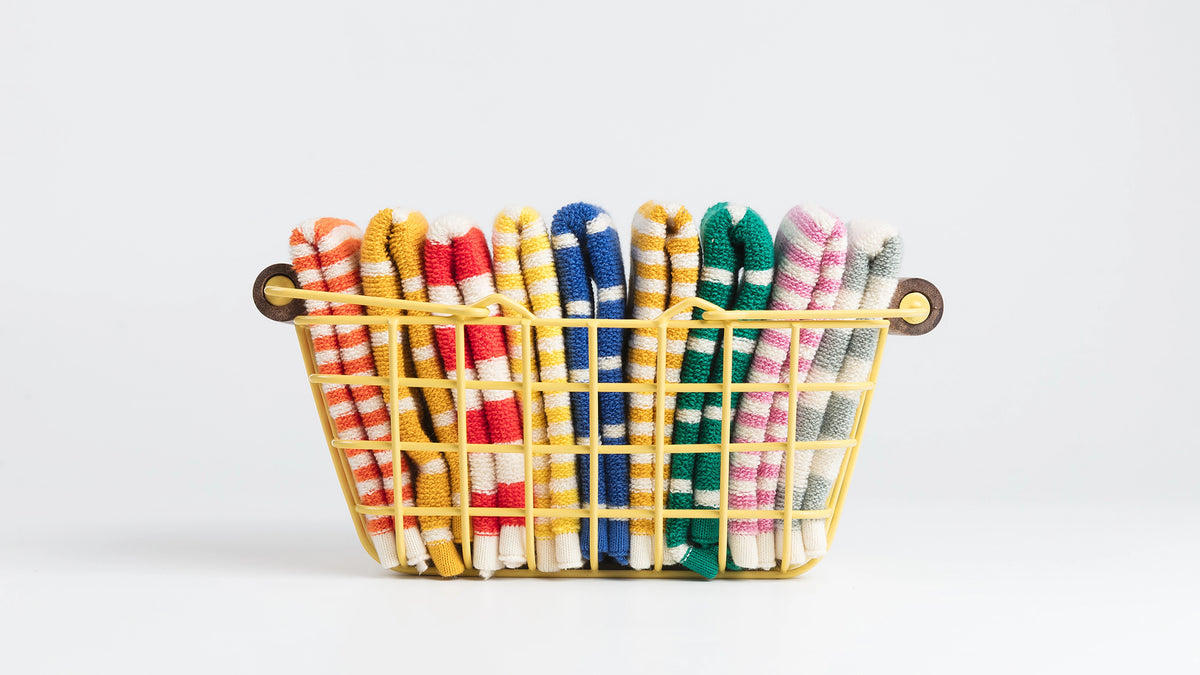 Sophie Home Kids Reusable Striped Terry Washcloths - Set of 3